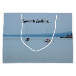 Sacola Para Presentes Grande Barcos à vela no rio