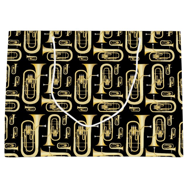 Sacola Para Presentes Grande Baritone Musical Banda Professora Grande Saco do P (Frente)