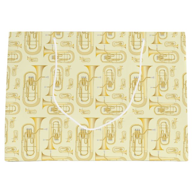 Sacola Para Presentes Grande Baritone Musical Banda Professora Grande Saco do P (Frente)