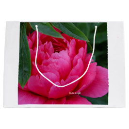Sacola Para Presentes Grande Bashful Pink Peony
