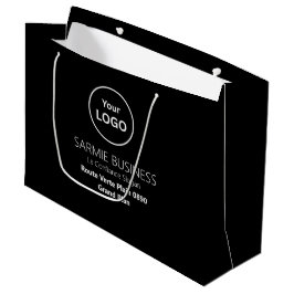 Sacola Para Presentes Grande Basic Logo Custom Bag, Business or Shop Tote Bag