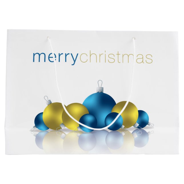 Sacola Para Presentes Grande Bateria de Natal (Verso)