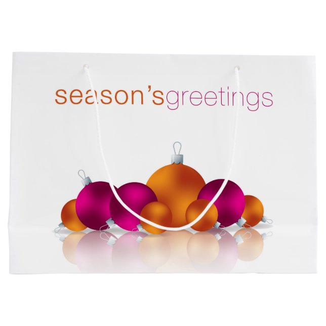 Sacola Para Presentes Grande Bateria de Natal (Verso)