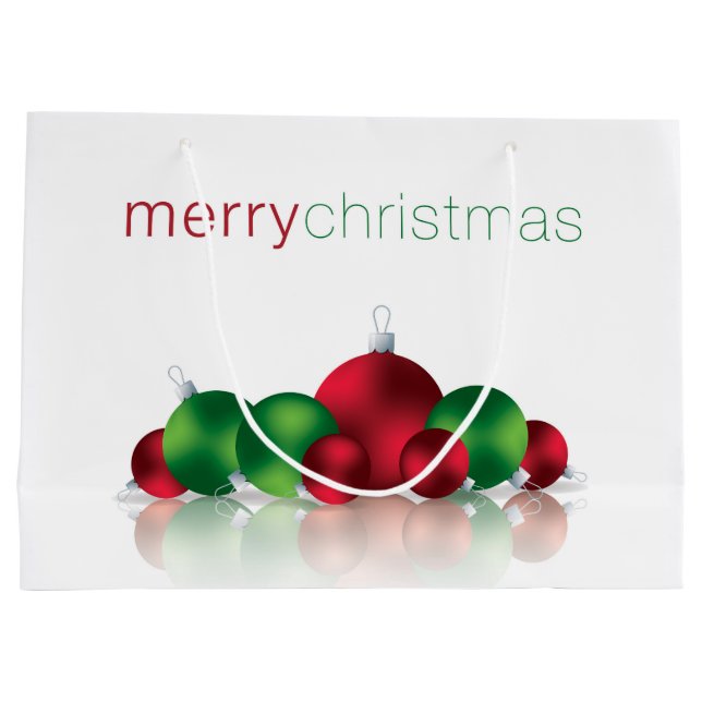 Sacola Para Presentes Grande Bausola de Natal (Verso)