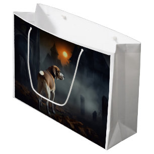 Sacola Para Presentes Grande Beagle Halloween Scary