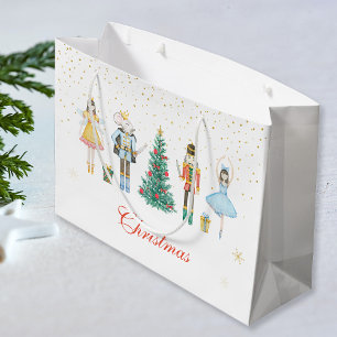Sacola Para Presentes Grande Bebê de Natal do Quebra-Nozes