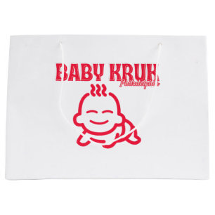 Sacola Para Presentes Grande Bebê Engraçado Kruk Philadelphia Premium 