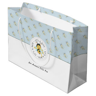 Sacola Para Presentes Grande Bebê Incrível Monograma personalizado