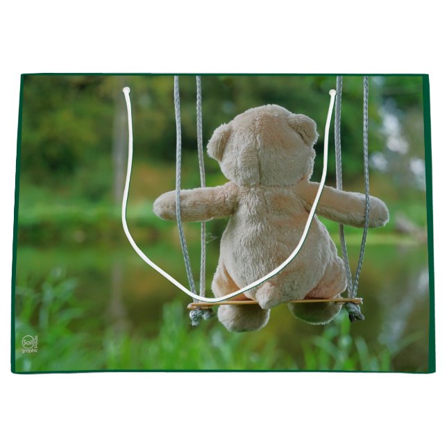 Sacola Para Presentes Grande Beer op schommel vanaf de rug. (Frente)