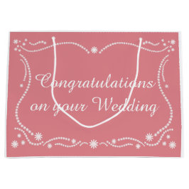 Sacola Para Presentes Grande Beira do casamento