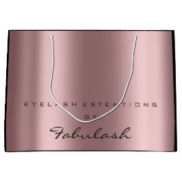 Sacola Para Presentes Grande Bela Blush Makeup Mínimo Rosa de Brida EggPlant