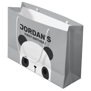 Sacola Para Presentes Grande Bela Urso de Panda