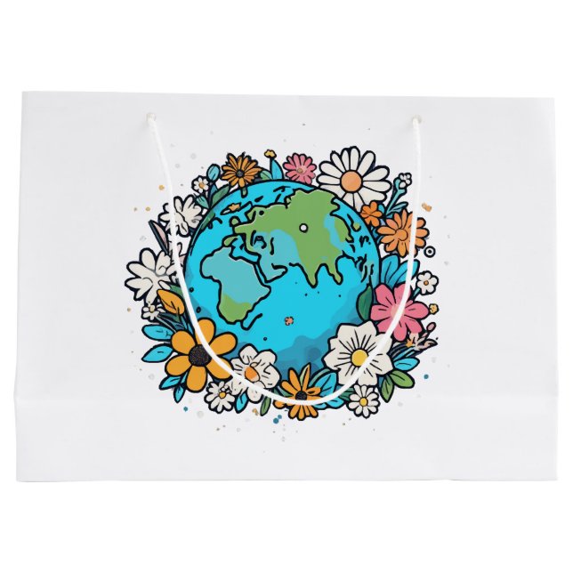 Sacola Para Presentes Grande Beleza da Terra (Verso)