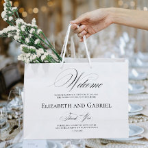 Bem-vindos Bolsas de casamento Obrigado