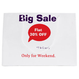 Sacola Para Presentes Grande Big sale discount offer weekend company shop T&C