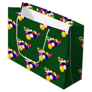 Sacola Para Presentes Grande Billiard Piscina Balls