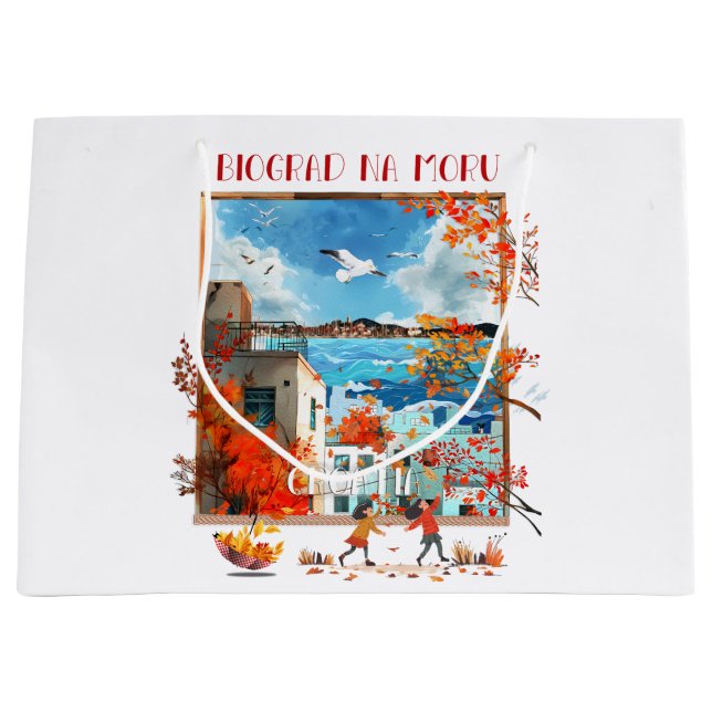 Sacola Para Presentes Grande Biograd na Moru 2 (Frente)