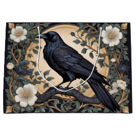 Sacola Para Presentes Grande Black Raven William Morris Inspirado