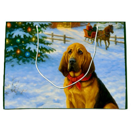 Sacola Para Presentes Grande Bloodhound Holiday 