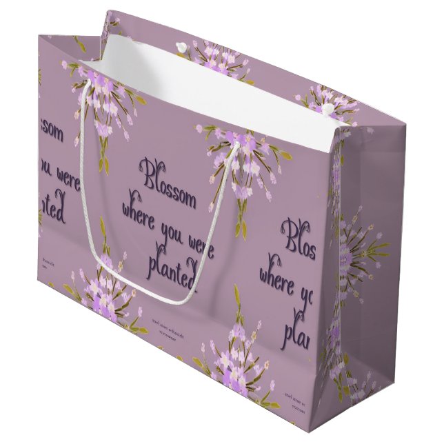 Sacola Para Presentes Grande Blossom Blumen Mel Mae Schmidt Stationery (Frente inclinada)