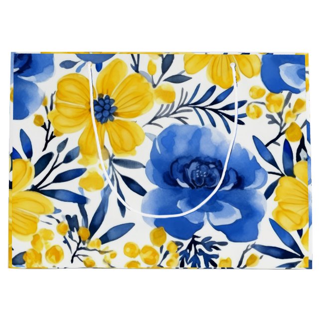 Sacola Para Presentes Grande Blossom Breeze (Frente)