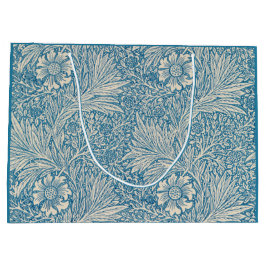 Sacola Para Presentes Grande Blue Marigolds (por William Morris)