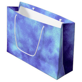 Sacola Para Presentes Grande Blue Storm Cloud Effect Bag