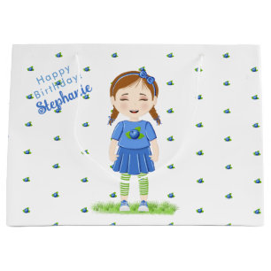 Sacola Para Presentes Grande Blueberry Birthday