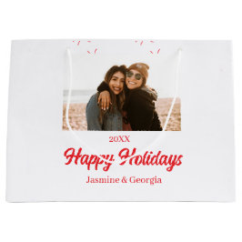 Sacola Para Presentes Grande Boas festas de Natal