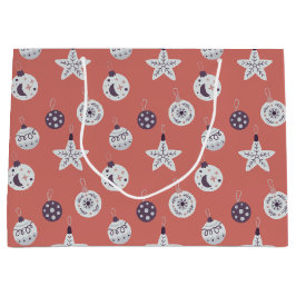 Sacola Para Presentes Grande Boho Dreams Modern Holiday Ornaments