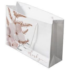 Sacola Para Presentes Grande Boho Watercolor Floral Gift Bag