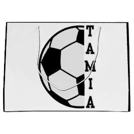 Sacola Para Presentes Grande Bola de Futebol Personalizada Incrível Esportes