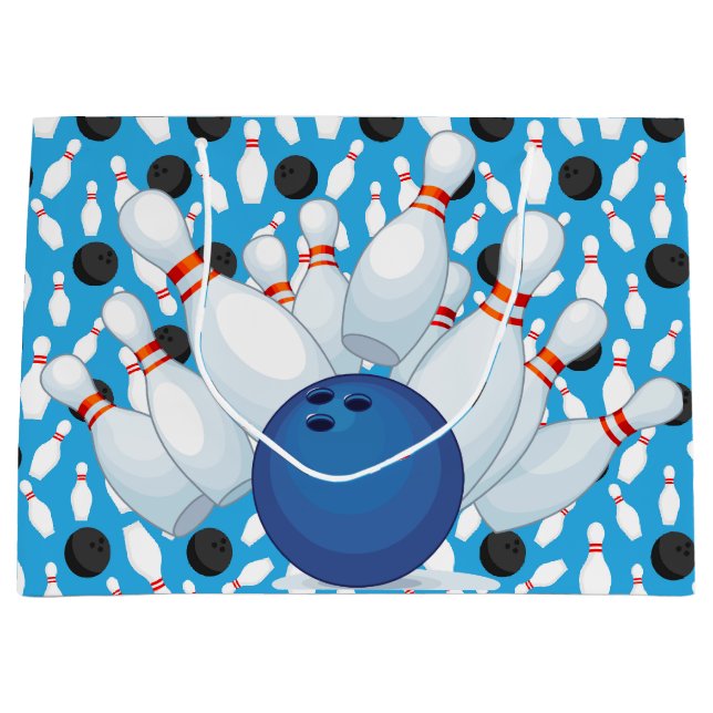 Sacola Para Presentes Grande Boliche (Frente)