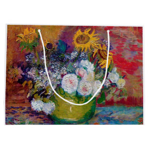 Sacola Para Presentes Grande Boliche com Flores, Van Gogh
