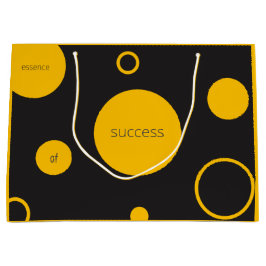 Sacola Para Presentes Grande Bolinhas Amarelas - Grande Bag de presentes