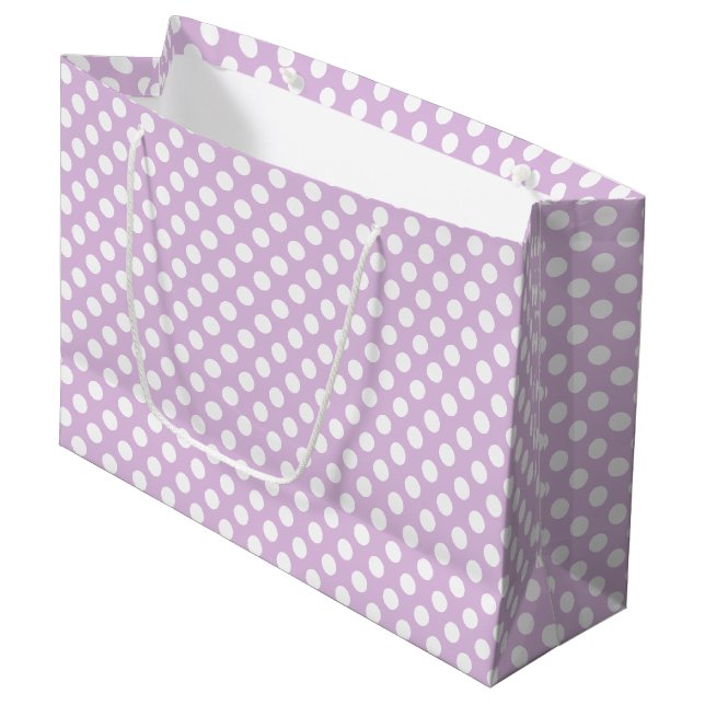 Sacola Para Presentes Grande Bolinhas Gift Bag (Frente inclinada)