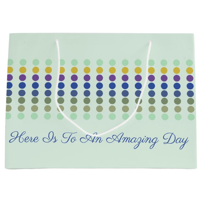 Sacola Para Presentes Grande Bolinhas projetada (Frente)