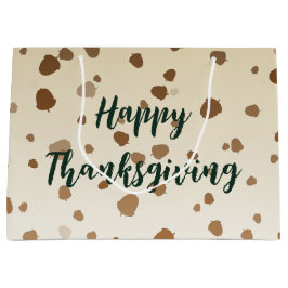 Sacola Para Presentes Grande Bolotas de Ação de Graças