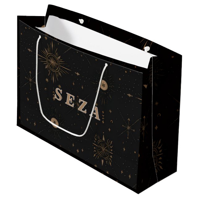 Sacola Para Presentes Grande Bolsa da Seza (Frente inclinada)