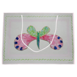 Sacola Para Presentes Grande Bolsa de Botterfly Gift Bag