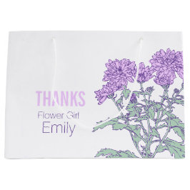 Sacola Para Presentes Grande Bolsa de favela de flores de casamento da menina p