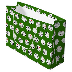 Sacola Para Presentes Grande Bolsa de festas de padrões de dados do Jogo Casin