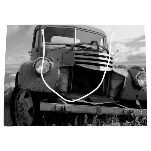 Sacola Para Presentes Grande Bolsa de Foto de Caminhão Chevy de 1950 (Frente)