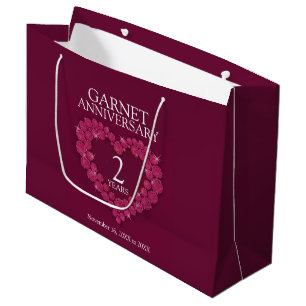 Sacola Para Presentes Grande bolsa de fotos de aniversário de casamento do seg
