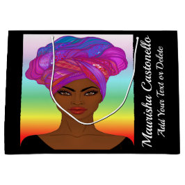 Sacola Para Presentes Grande Bolsa de Mulher Elegante nº 2 - Veja Trás