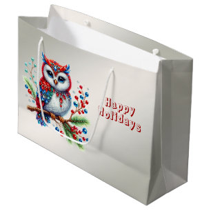 Sacola Para Presentes Grande Bolsa de Natal Colorida de Férias de Natal