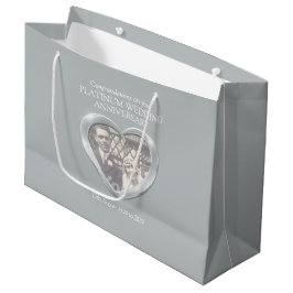 Sacola Para Presentes Grande Bolsa de presente de aniversário de casamento Plat