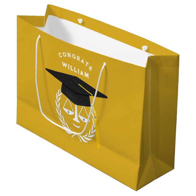 Sacola Para Presentes Grande Bolsa de Presente de Formatura na Faculdade de Dir (Frente inclinada)