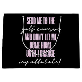 Sacola Para Presentes Grande Bolsa de Presente de Golfe Engraçado