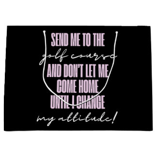 Sacola Para Presentes Grande Bolsa de Presente de Golfe Engraçado